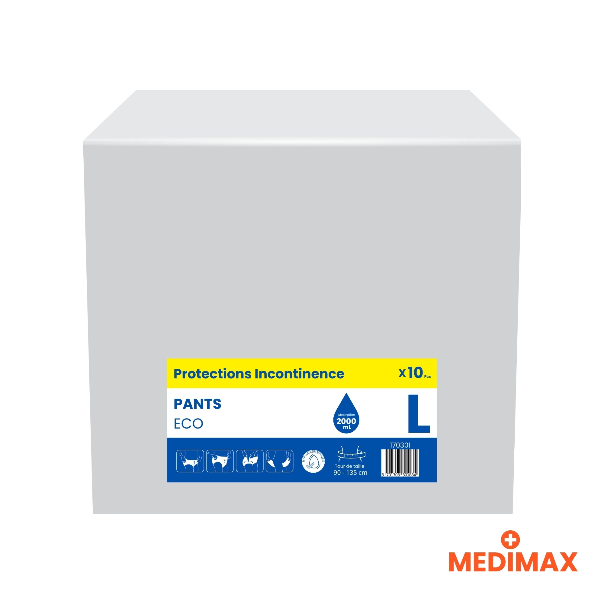 Eco Protective Diaper Pants – High-Absorbency Disposable Diapers (Sizes M, L, XL)